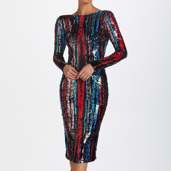 emery sequin sheath dress dress the population
